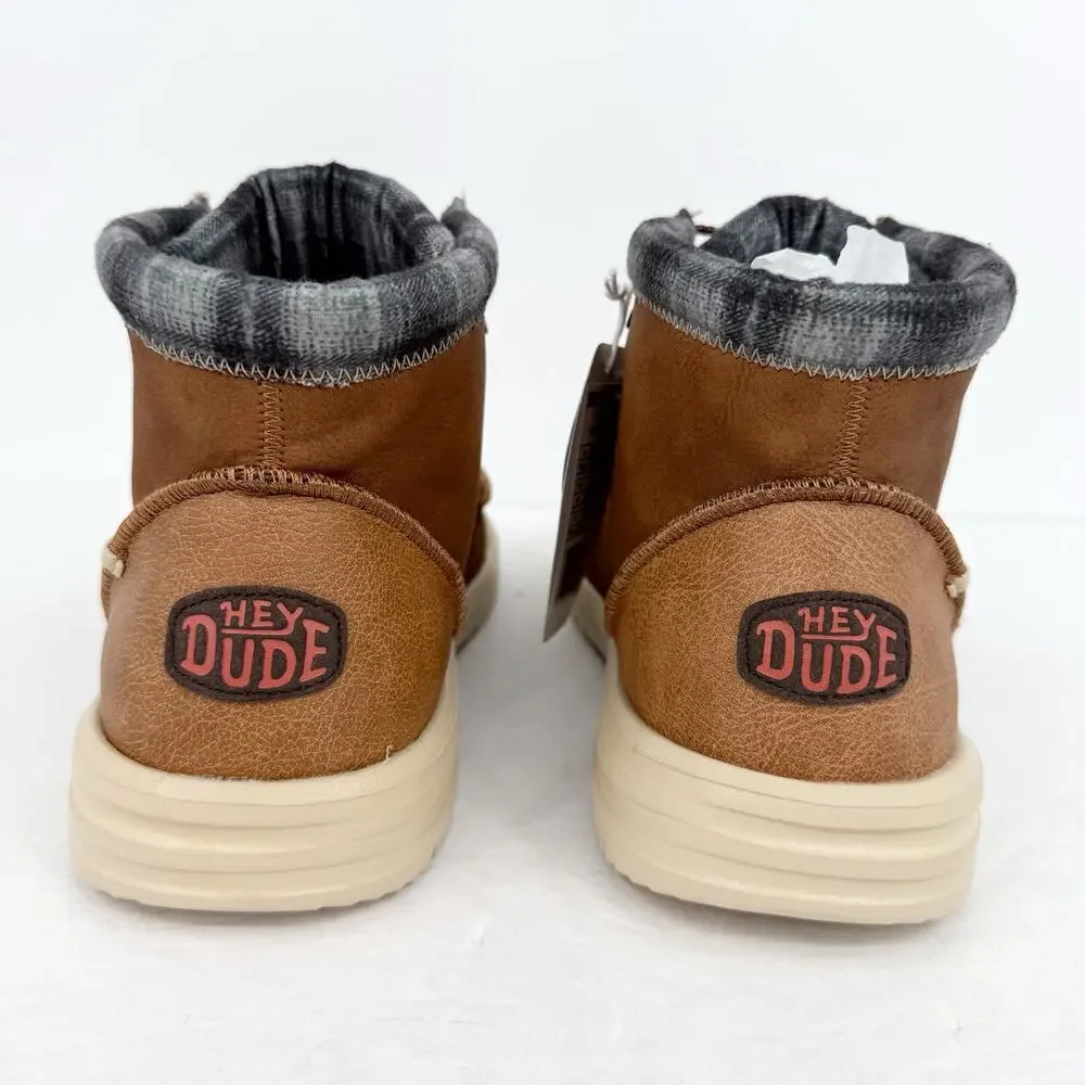 Hey Dude Mens Bradley Classic Ankle Boots US 15 EU 48 Brown Water Resistant NWOB